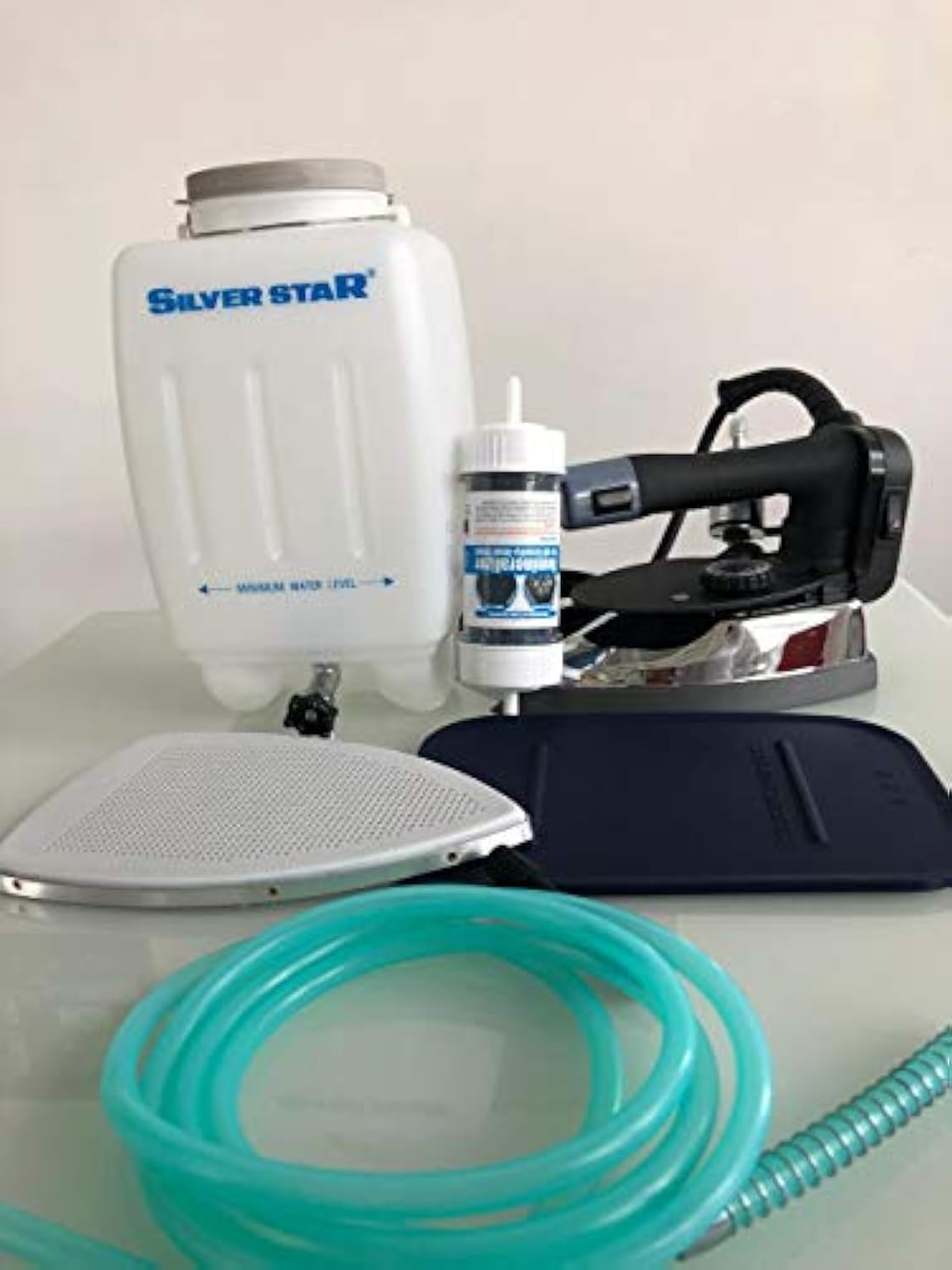 Photo 1 of ** DISPENSER AND FILTER CARTIDGE ONLY** Silver Star Gravity Feed Tailor's Steam Iron