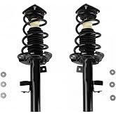 TRQ Front Strut &amp; Coil Spring Assembly Set Driver &amp; Passenger Sides Compatible with 13-18 Ford Focus