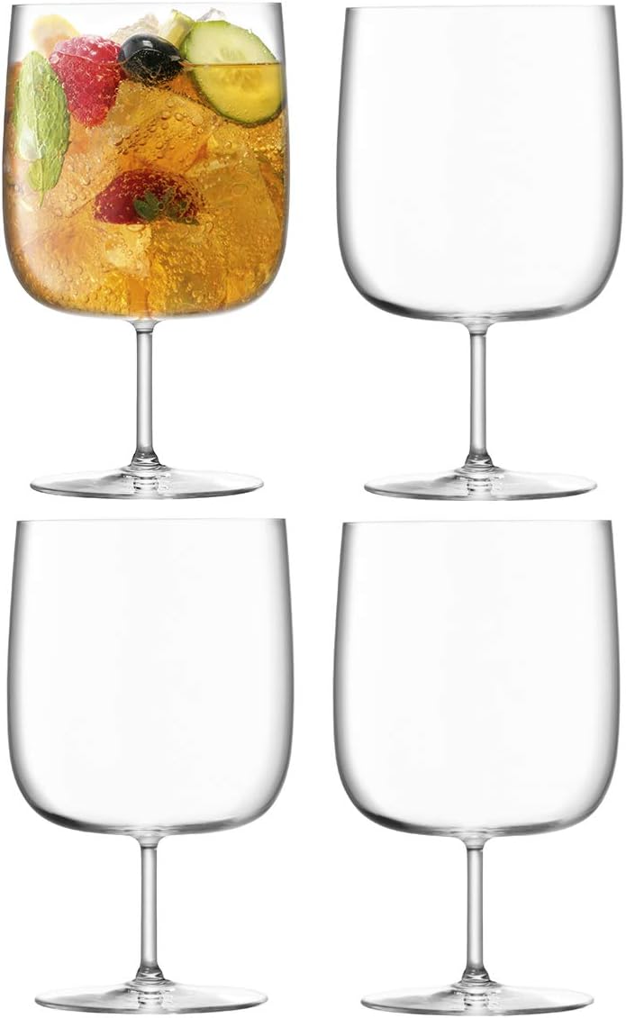 LSA International Borough Craft Beer Glass 625 ml Clear, Transparent, 4 Count (Pack of 1)