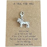 AMOBESTER 3D Lion Clip on Charms Pocket Hug Necklace Bracelet Zipper Pull Jewelry Charms for Son Animal Lover