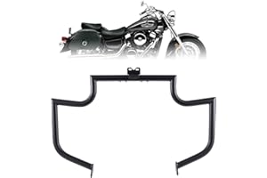 Kinglemc Crash Bar Engine Guard Highway Freeway Bar for Kawasaki Vulcan Mean Streak VN1500 VN1500P VN1600 VN1600B VN1600 2002
