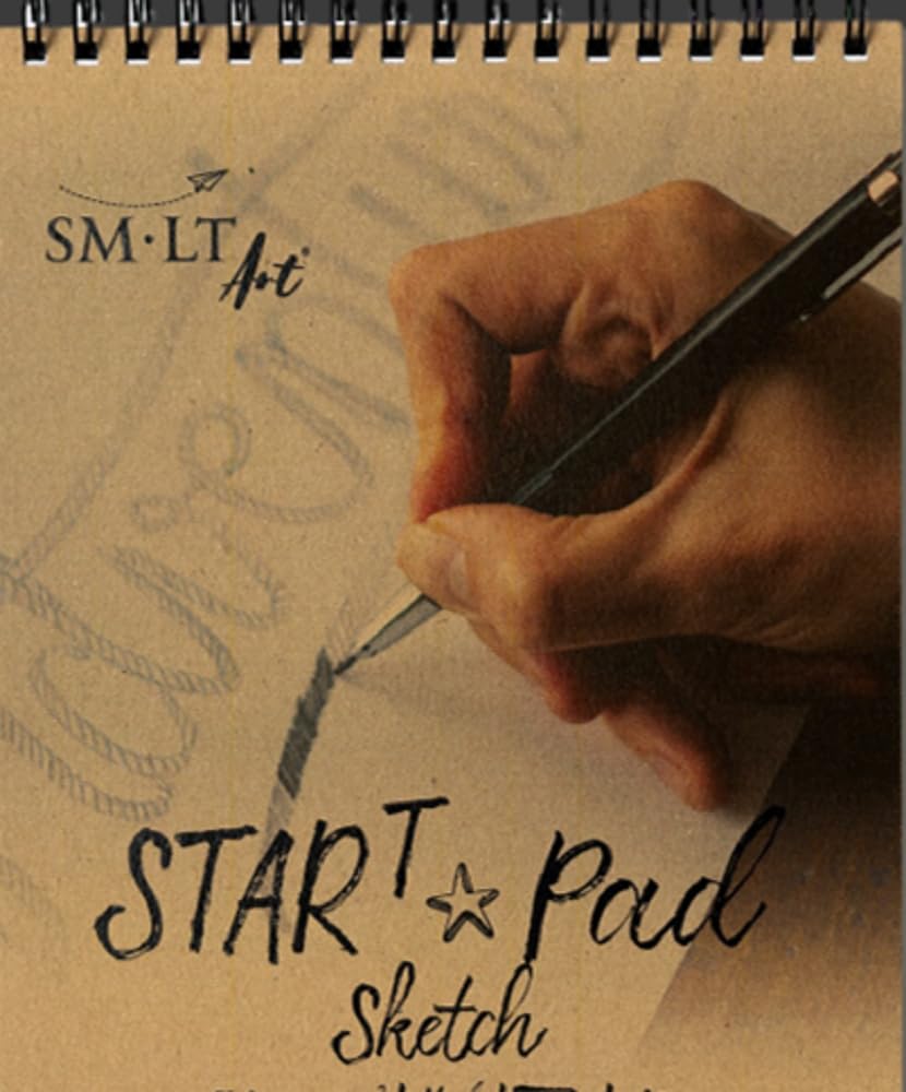 SM.LT STAR T Spiral Pad - Ideal for Dry Techniques - A4 - 20 Sheets - 90gsm ES-20TS/FSC