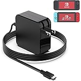 Syfrufo 45W USB-C Charger Compatible with Steam Deck, 6.5FT USB C Fast Power Supply for Nintendo Switch Lite, Switch OLED, Xbox Controller Type-C Adapter