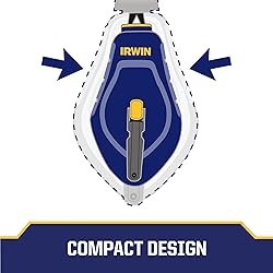 IRWIN Tools STRAIT-LINE COMPACT Chalk Reel, 30