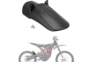JFG RACING Sur Ron Rear Cushion Fender,Motorcycle Rear Cushion Fender Mudguard Plastic for Surron Sur Ron Light Bee X/S Segway X260 X160 Electric Dirt Bike EBike Imitation Carbon Fiber