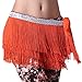 ZLTdream Women's Belly Dance Three Dense Tassels Hip Scarf
