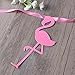 TINKSKY Let's Flamingle Bunting Banner Hawaii Party Supplier Glitter Paper Hanging Garland Decoration 3M