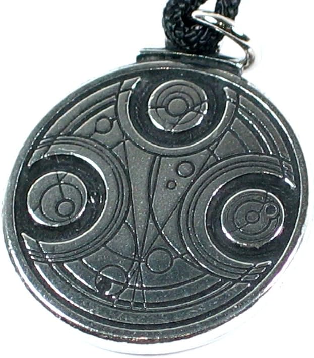 Time Lord, Seal of Power Talisman Handmade Pewter Pendant