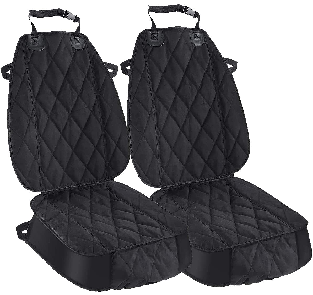 Photo 1 of AsFrost Dog Seat Cover Cars Trucks SUVs, Thick 600D Heavy Duty Pets Car Seat Cover, Waterproof & Wear-Resistant Durable Nonslip Backing & Hammock Convertible, Black, 2 Pack
