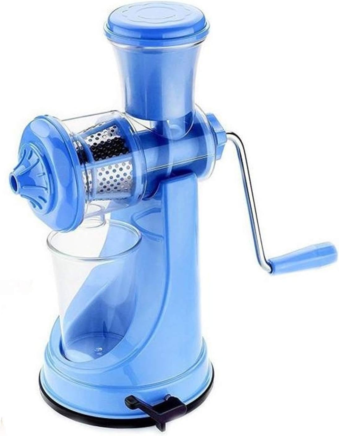 Whopper Citrus Juicer Hand Press Manual Fruit Juicer Metal Juice Squeezer Heavy Duty Orange Juicer Citrus Orange Lemon Lime Pomegranate with Vacuum Locking System (Blue)