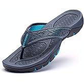 GUBARUN Mens Sport Flip Flops Comfort Casual Thong Sandals Outdoor