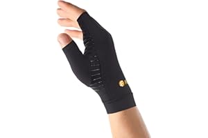 Fititude: Infused Copper 2 Pair of Compression Gloves Half Finger helps You Recover from Arthritis, Swelling, Joint and Hand Pain Relief