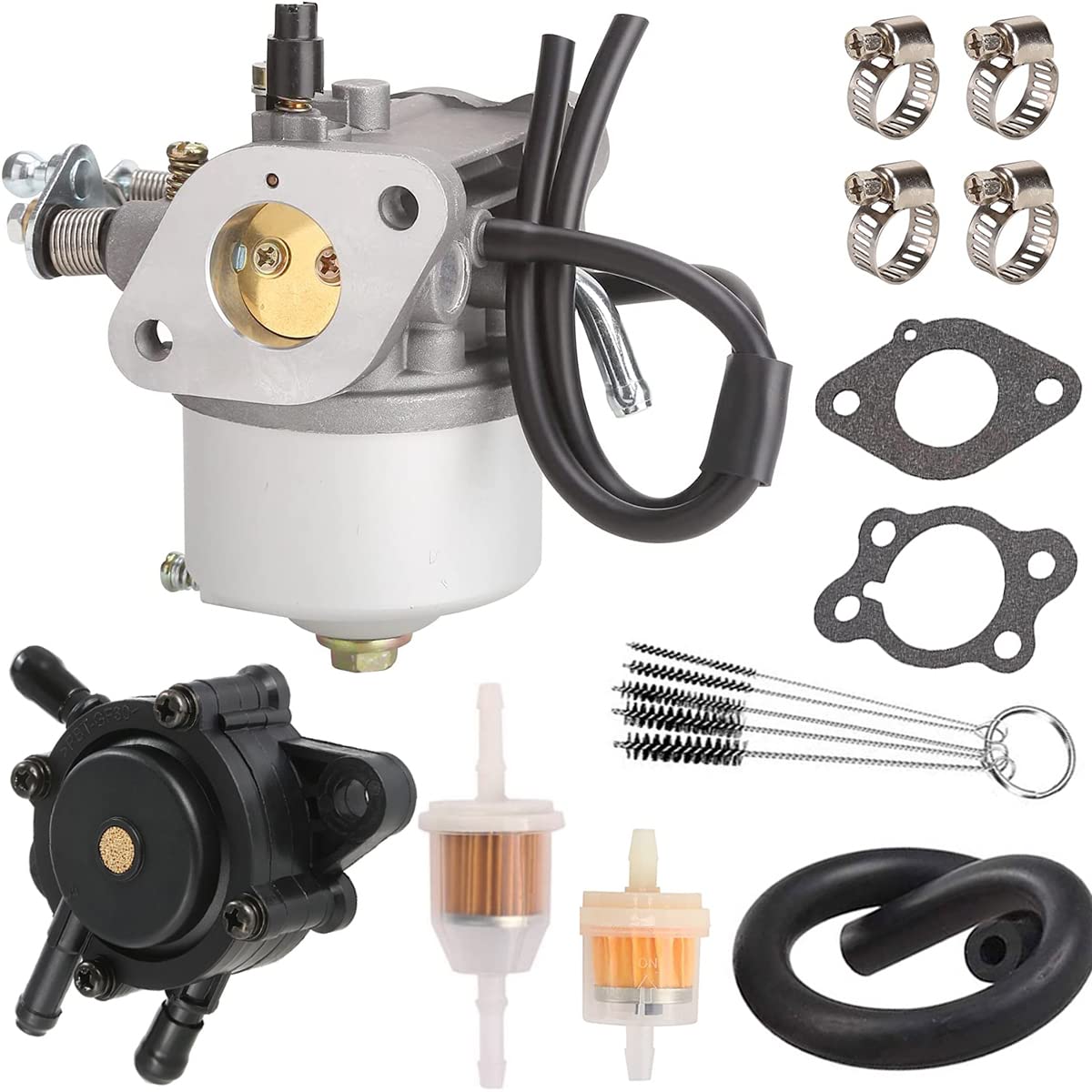 ZAMDOE 295cc Carburetor Fuel Pump Kit for EZ-GO Marathon Medalist TXT Freedom ST 1991-up 4-Cycle Golf Carts Engines, 26645-G01, 26645-G03, 26645-G04, 72558-G03, 26726-G01 26727-G01 603901 17553