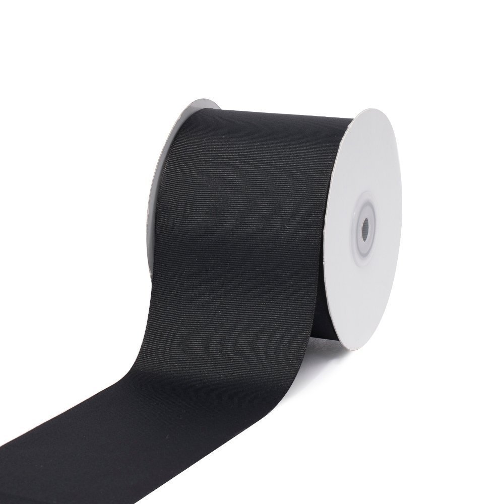 Photo 1 of Creative Ideas 3" Solid Grosgrain Ribbon, 25 yd, Black