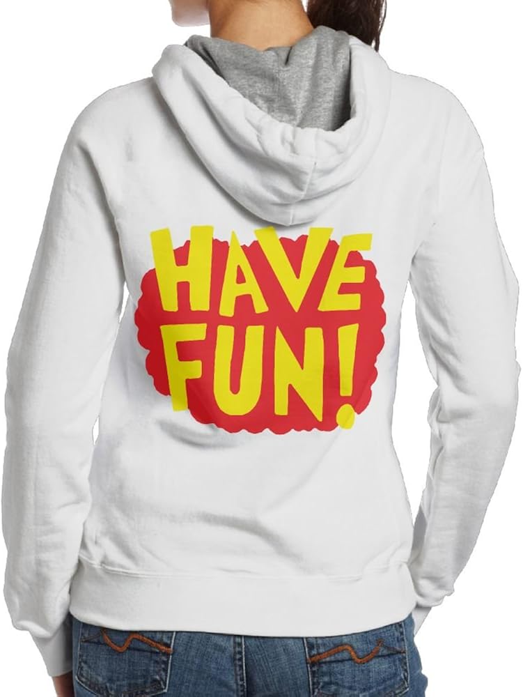Have Fun Woman Hooded Sweater Cotton Print Hoodies For Women at Amazon