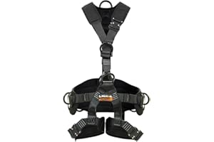 FUSION CLIMB Fusion Tac Rescue Tactical Full Body Eva Padded Heavy Duty Adjustable Zipline Harness 23kn