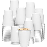 GUSTO [12 oz. - 300 count Disposable White Paper Cups, Hot Coffee Cups - Eco-Friendly Hot Cups (Formerly Comfy Package)