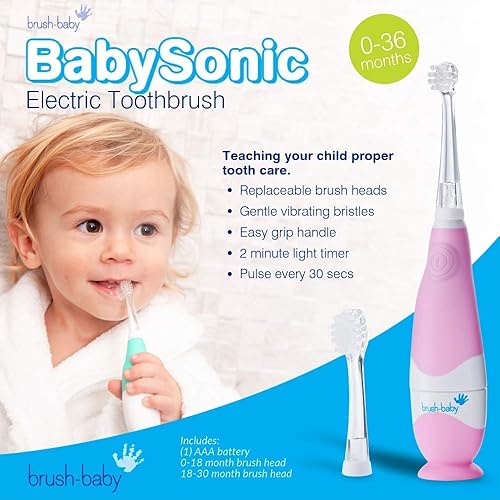 brush-baby BabySonic Infant and Toddler Electric Toothbrush for