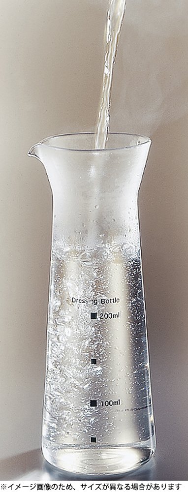 iwaki KT5013-BK Heat Resistant Glass Dressing Bottle, Black, Mini