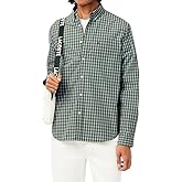 Lacoste Mens Regular Fit Plaid Poplin Shirt