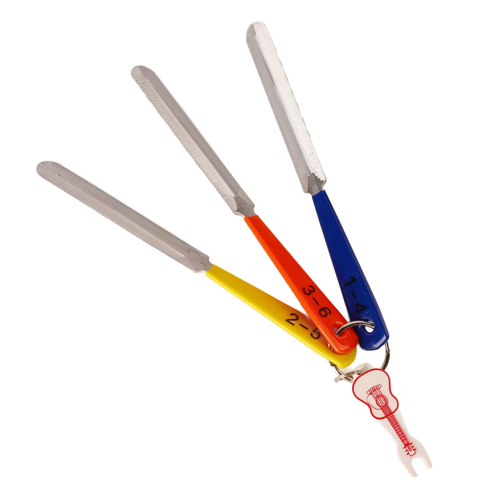 Guitar Nut File Nut Slotting File Stainless Steel Double Edge Fret Crowning Luthier Tool Set for Electric Guitar Repair Nail Puller