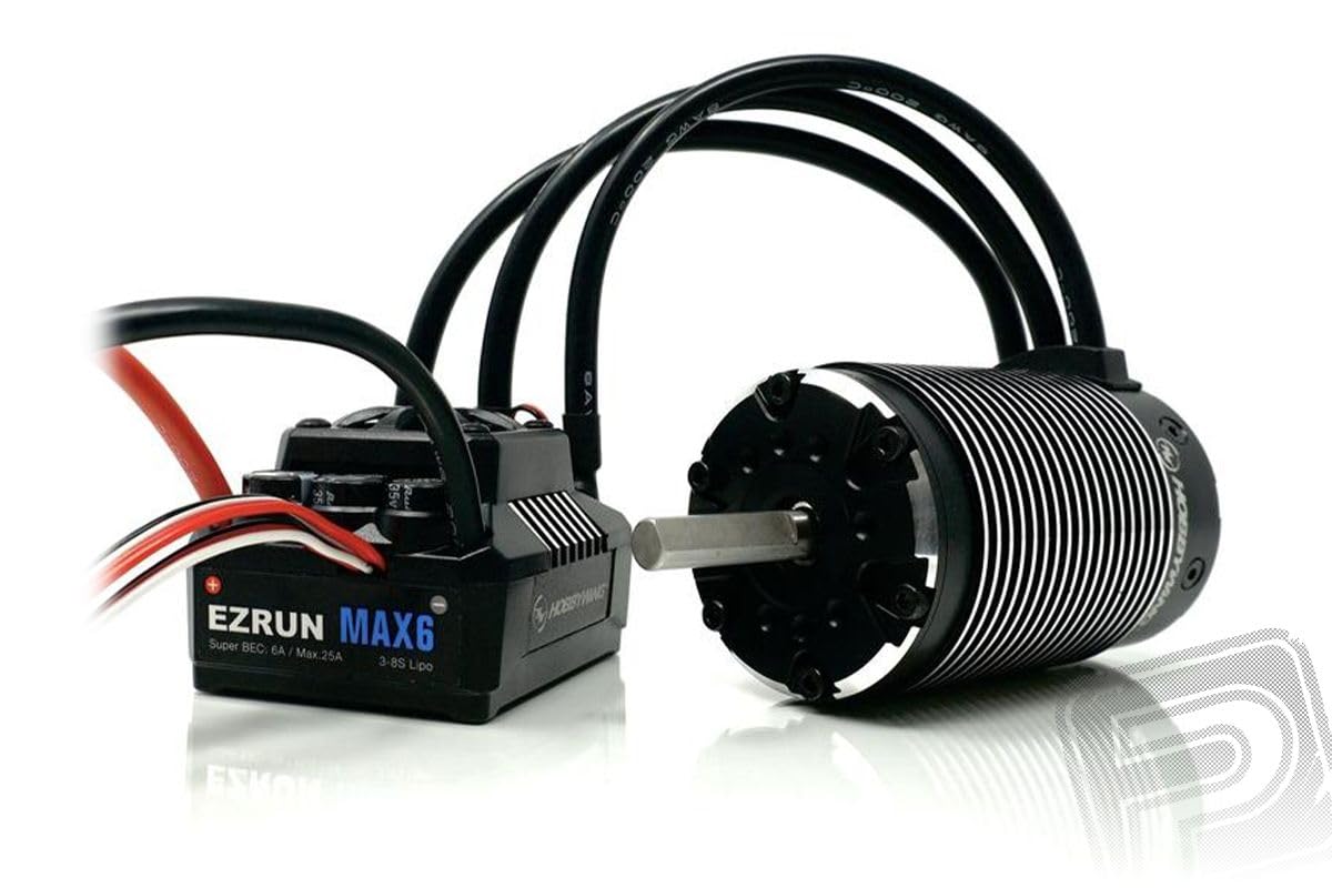 Hobbywing COMBO EZRUN MAX6 ESC 5687-1100KV MOTOR (BLACK) 8mm
