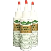Wild Growth Hair Oil 3pcs x 4oz | Coconut, olive and jojoba blend thickens thin edges and softens coarse strands; a few drops per use
