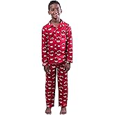 Ultra Game Youth NBA Official 2-Piece Super Soft Button Down Pajamas Set