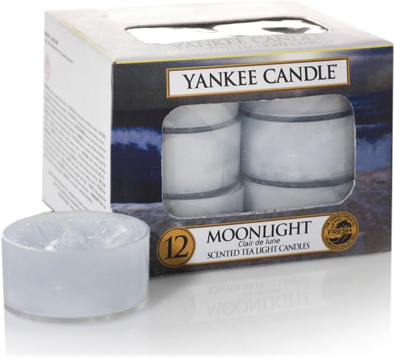 Yankee Candle Tea Light Candles, Moonlight, Pack Of 12 Amazon.co.uk