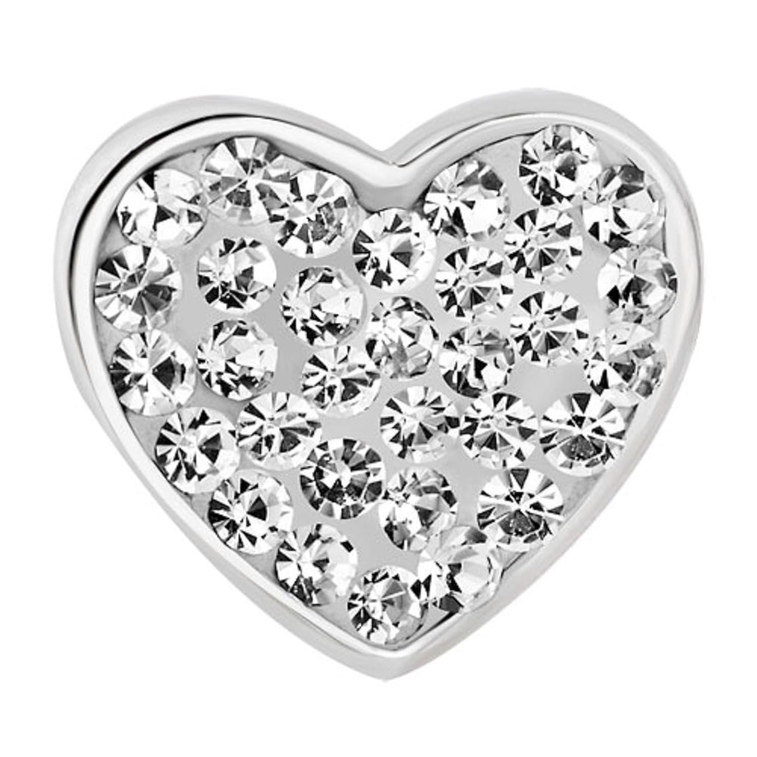 Colgantes Pugster MUm luz blanco claro translúcido diseño de corazón con cristal