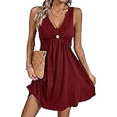 Acelitt Womens Casual Summer Sleeveless Dress, S-XXL