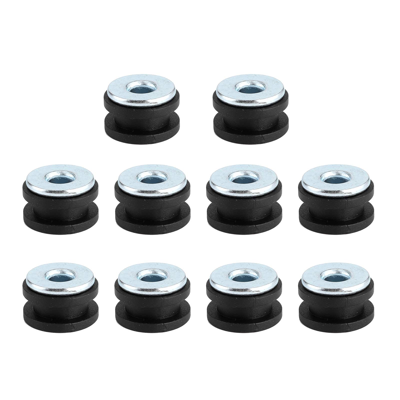 Qiilu Motorcycle Rubber Grommets Rubber Grommets Kit Replacement Accessories for Fairings Cowling Rubber Grommets Motorcycle Fairings Set Rubber Seat Grommet Bag Grommets