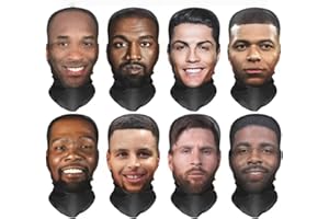 3D Digital Print Funny Portrait Balaclava - Multi-Functional Outdoor Face Mask, Hip-Hop Headscarf, Send a Message for Customi
