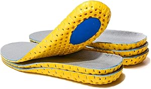 3 Pairs Elastic Shock Absorbing Shoe Insoles Breathable Honeycomb Sneaker Inserts Sports Shoe Insole Replacement Insoles for Men US(8-12)