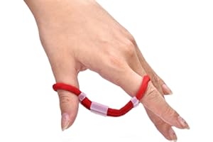 Joyzan Archery Finger Sling, Adjustable Fingersling Soft Elastic Cloth Shoot Padded Wear Resistant Traditional Outdoor Recurve Bow Hunting Trainer Clicker Shooting Accessories Barebow Longbow