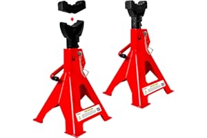 Jack Stands 3 Ton (6,600 LBs), 11.22"-16.54" Adjustable with Double Pin Locking for Reinforced Safety. Car Jack Stand with Ex