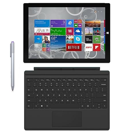 Buy Microsoft Surface Pro 3 Tablet 12 Inch 128 Gb Intel Core I5 Windows 10 Microsoft Surface Type Cover Renewed Online At Low Prices In India Amazon In