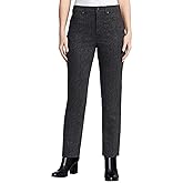 Glorias Vanderbilt Women's Amanda Slim, High Rise, Classic Fit, Tapered Leg, Knit Pointe Pant (Black, 12)