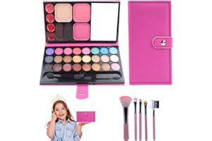 V-TiNG Kids Makeup Kit for Girls with Makeup Brush Set Maquillage Enfant Fille Makeup Palettes for Girl Princess Role Playing