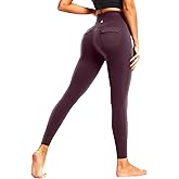 High Waisted Leggings for Women,No See Through Tummy Control Workout Athletic Running Yoga Pants with Pockets