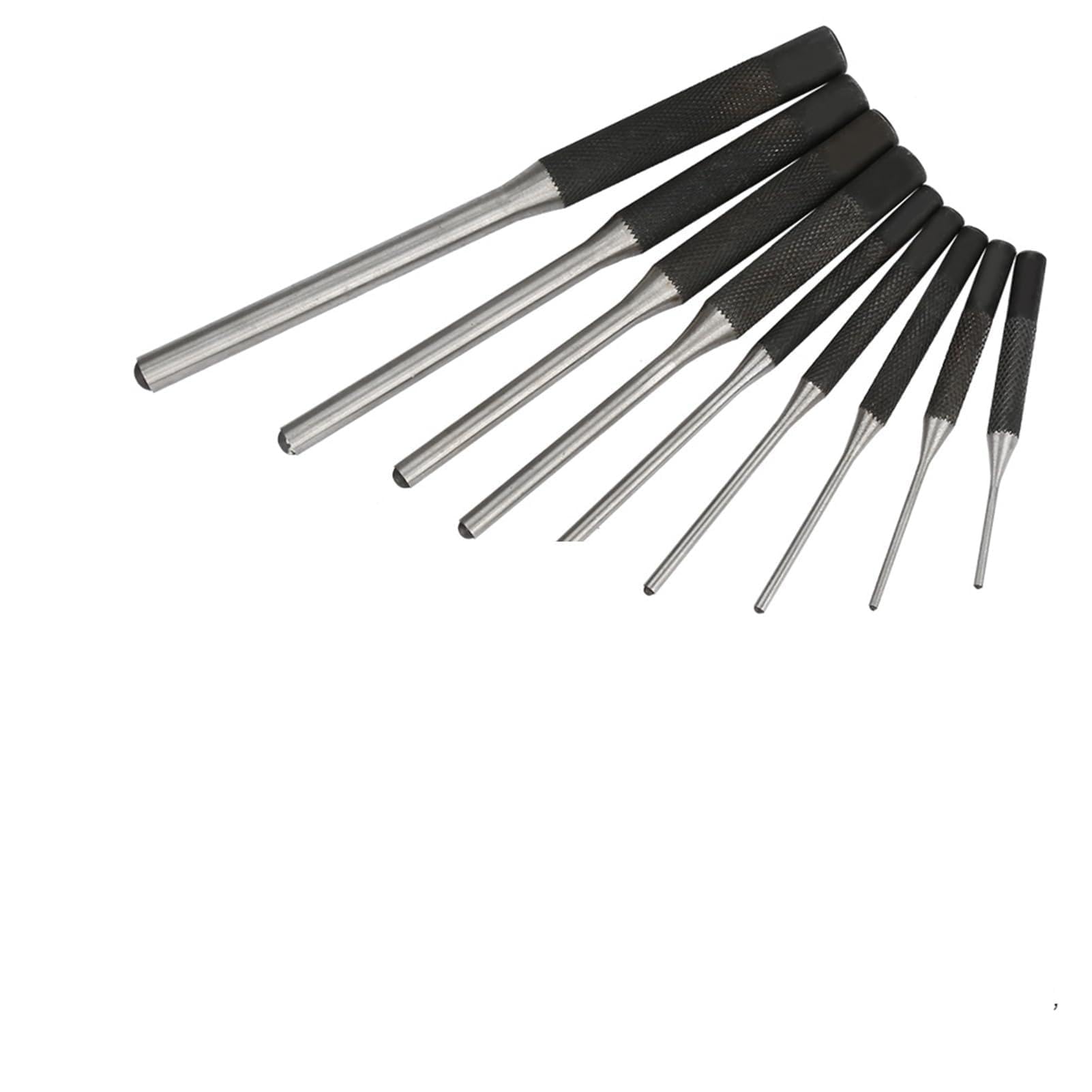 9Pcs Roll Pin Punch Set Hand Pin Remover Tool with Storage Pouch for Gunsmiths Watch Repair Jewelry and Craft Leather Tools