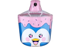 COOLER CONCEPTS Ice Cream Maker Machine for Kids – 1.2 Quart Penguin Electric Ice Cream Makers, Best Countertop Machine for Homemade Ice Cream, soft serve, Sorbet, Gelato, Frozen Yogurt – Fun & Easy for Families
