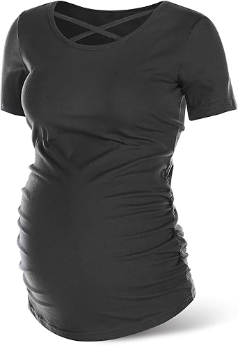 ruched maternity shirt