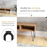 WINSOON 4Pcs Hairpin Table Legs 30cm 350lbs Satin Black Finish view 5