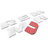 BDTrims Bumper Raised Letters fits Hummer H2 Models (White)
