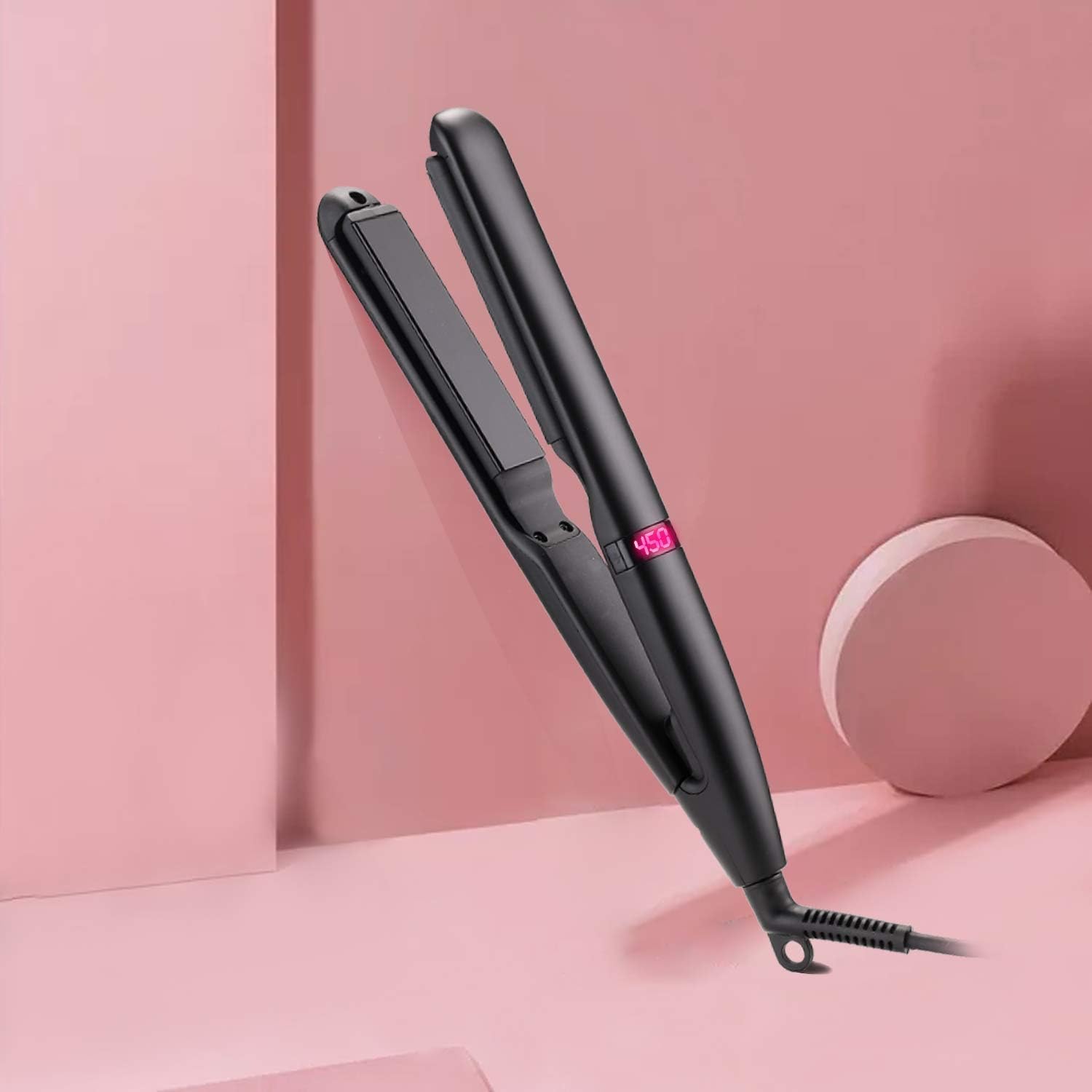 Hair Straightener Curling Iron Hair, Hair Straightener and Curler 2 in 1, Flat Iron 2 in 1 Curling Iron for All Hair Types Hair Styling: Health & Personal Care