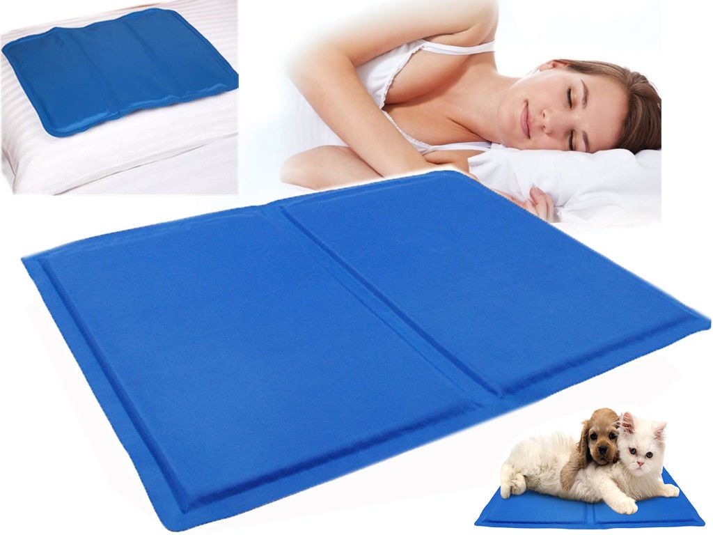 New Cold Cooling Pillow Chilled Laptop Gel mat Pad Bed Cool Sleeping