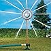Collections Etc Solar Glass Ball Sprinkler Pipe with Stake, Brown