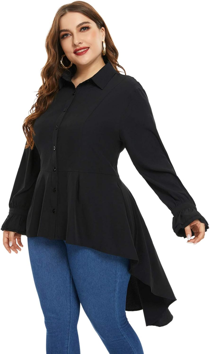 high low shirt plus size