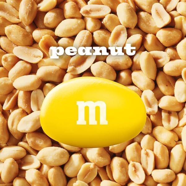 M&M’S PEANUT CHOCOLATE CANDY, FUN SIZE CANDY BAGS FOR PARTY FAVORS, HOLIDAYS, PARTIES, 10.53OZ BULK CHOCOLATE GIFT